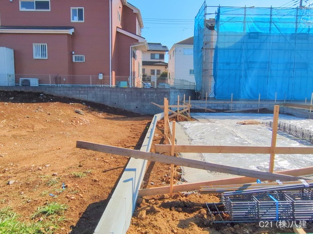 千葉県柏市増尾４丁目の新築戸建て基礎写真 2025年3月9日撮影