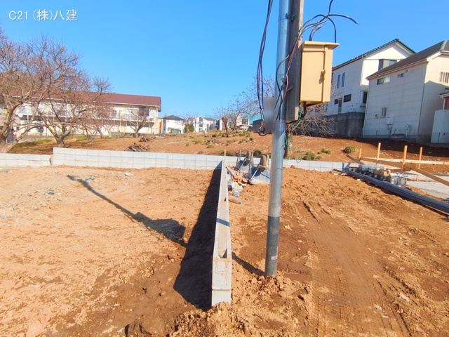 千葉県柏市増尾４丁目の新築戸建て基礎写真 2025年3月9日撮影