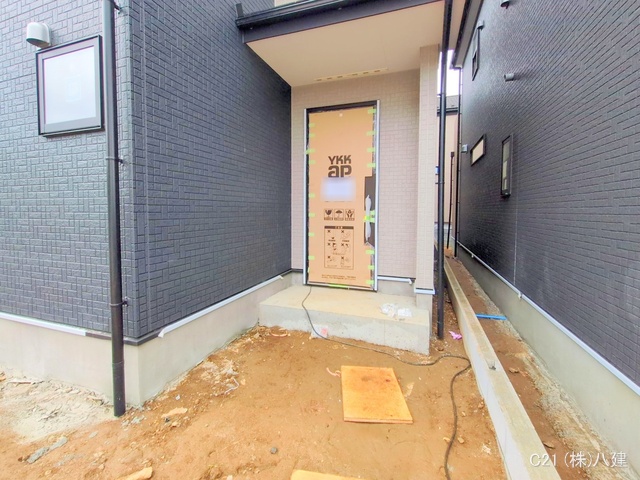 千葉県柏市増尾４丁目の新築戸建て外構写真 2025年5月1日撮影