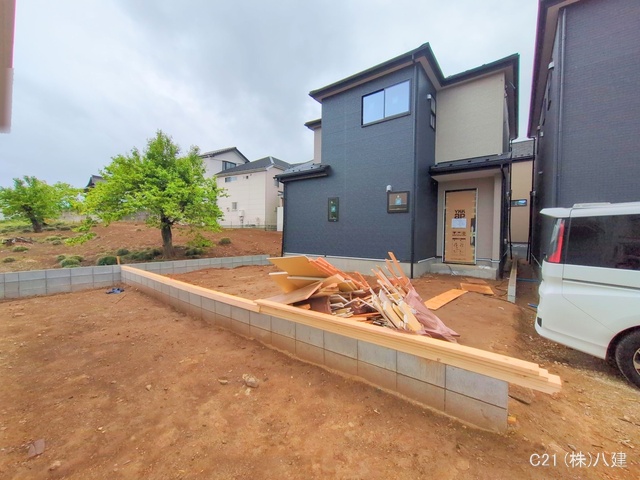 千葉県柏市増尾４丁目の新築戸建て外構写真 2025年5月1日撮影