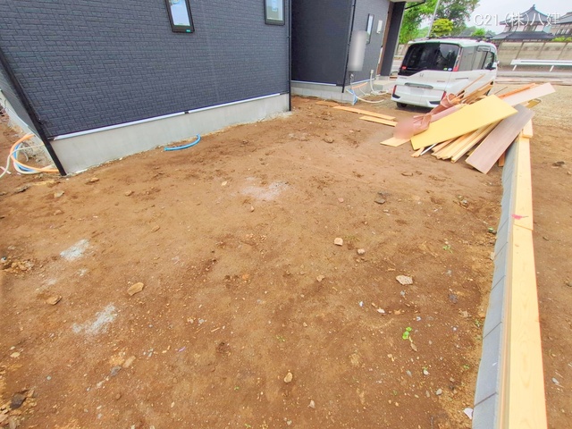 千葉県柏市増尾４丁目の新築戸建て外構写真 2025年5月1日撮影