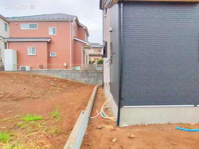 千葉県柏市増尾４丁目の新築戸建て外構写真 2025年5月1日撮影