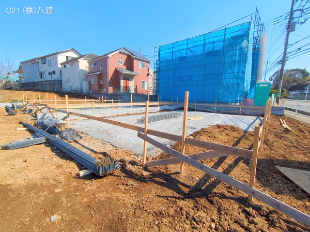 千葉県柏市増尾４丁目の新築戸建て基礎写真 2025年3月9日撮影