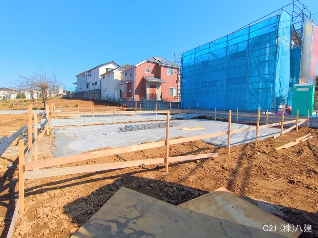 千葉県柏市増尾４丁目の新築戸建て基礎写真 2025年3月9日撮影