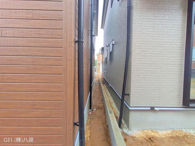 千葉県柏市増尾４丁目の新築戸建て外構写真 2025年5月1日撮影