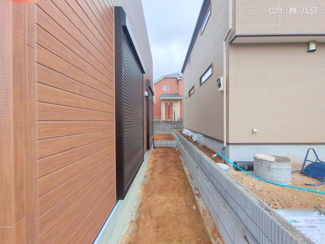 千葉県柏市増尾４丁目の新築戸建て外構写真 2025年5月1日撮影