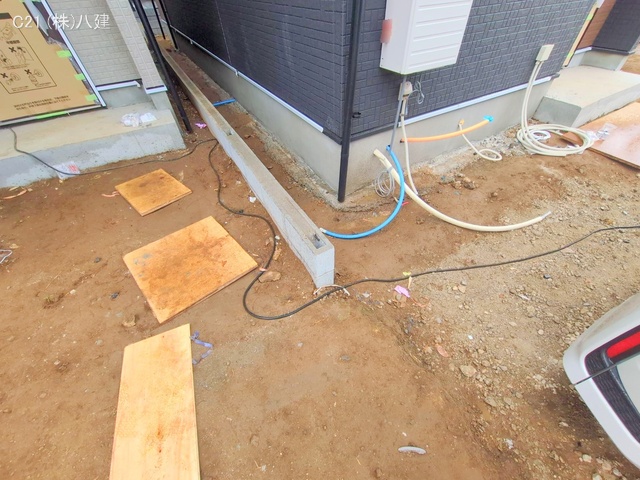 千葉県柏市増尾４丁目の新築戸建て外構写真 2025年5月1日撮影