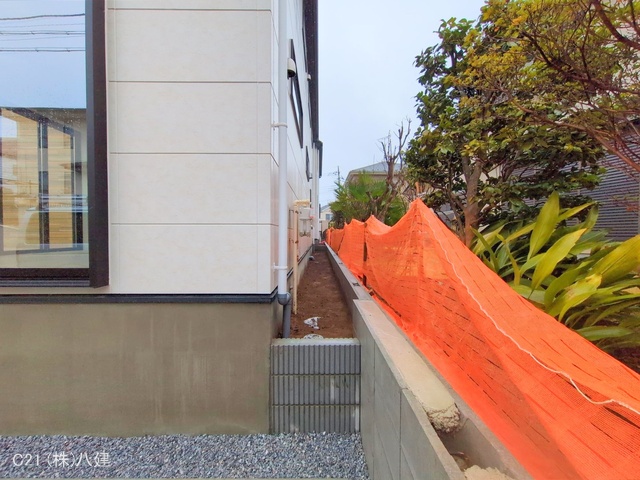 千葉県柏市松葉町６丁目の未入居 戸建て外構写真 2025年3月4日撮影