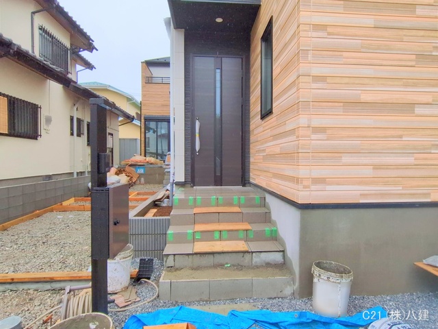 千葉県柏市松葉町６丁目の未入居 戸建て外構写真 2025年3月4日撮影