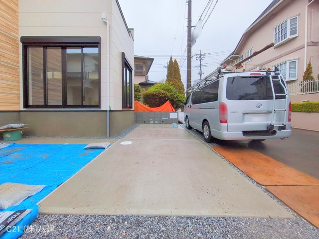 千葉県柏市松葉町６丁目の未入居 戸建て外構写真 2025年3月4日撮影