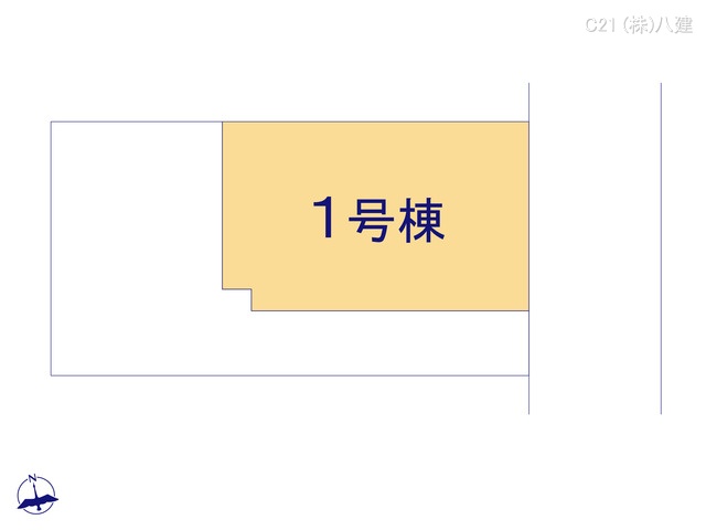 千葉県柏市松葉町６丁目の未入居 戸建て全体区画図 ※図面と異なる場合は現況を優先