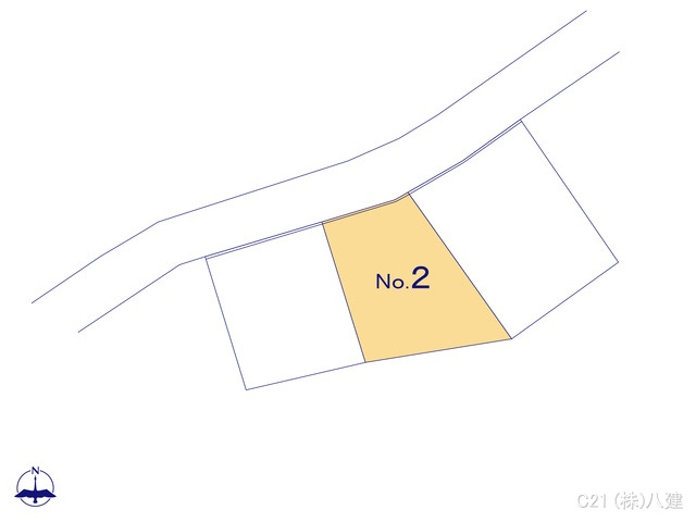 千葉県柏市大井の土地全体区画図 ※図面と異なる場合は現況を優先