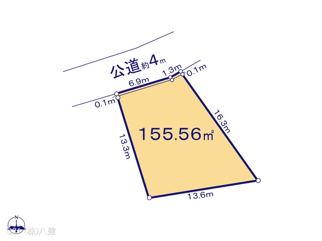 千葉県柏市大井の土地 区画図 ※図面と異なる場合は現況を優先