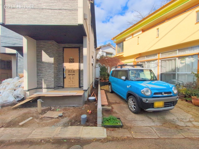 千葉県柏市松ケ崎の新築戸建て外構写真 2025年12月15日撮影