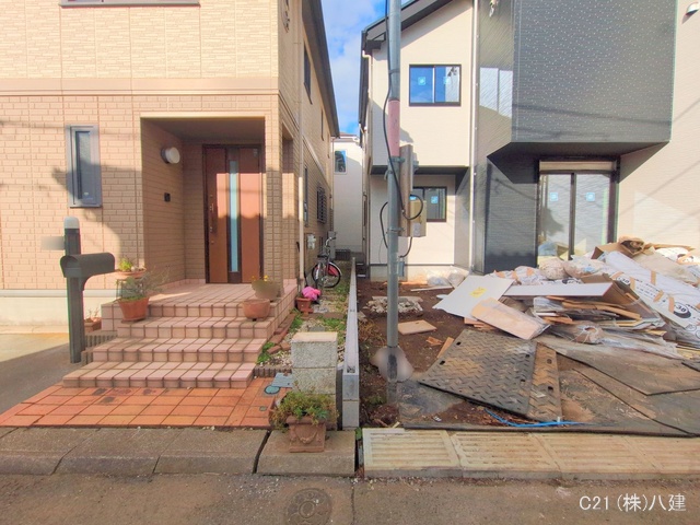 千葉県柏市松ケ崎の新築戸建て外構写真 2025年12月15日撮影