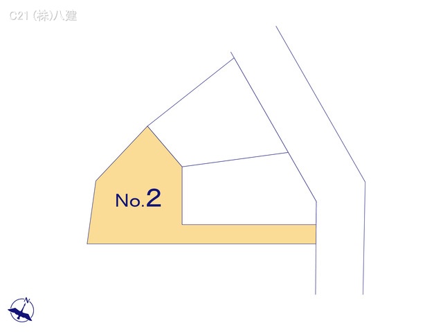 千葉県柏市永楽台２丁目の土地全体区画図 ※図面と異なる場合は現況を優先
