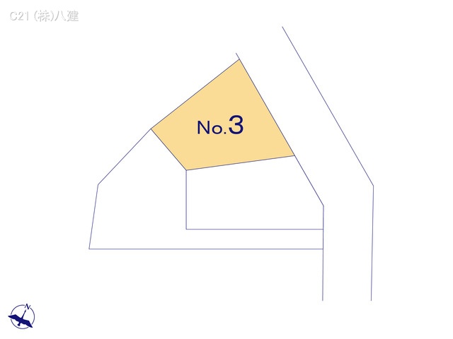 千葉県柏市永楽台2丁目の土地全体区画図 ※図面と異なる場合は現況を優先