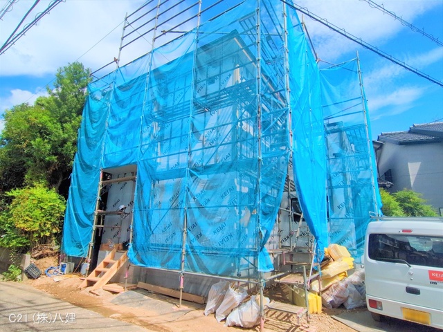 千葉県松戸市松戸の新築戸建てシート写真 2025年7月9日撮影