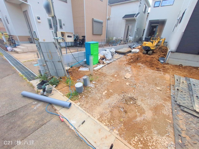 千葉県松戸市幸田１丁目の新築戸建て外構写真 2025年8月25日撮影