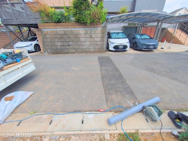 千葉県松戸市幸田１丁目の新築戸建て外構写真 2025年8月25日撮影