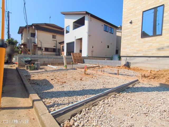 千葉県流山市大字北の新築戸建て外構写真 2025年8月26日撮影