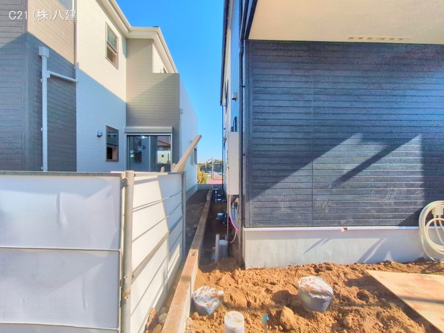 千葉県松戸市東平賀の新築戸建て外構写真 2025年11月19日撮影