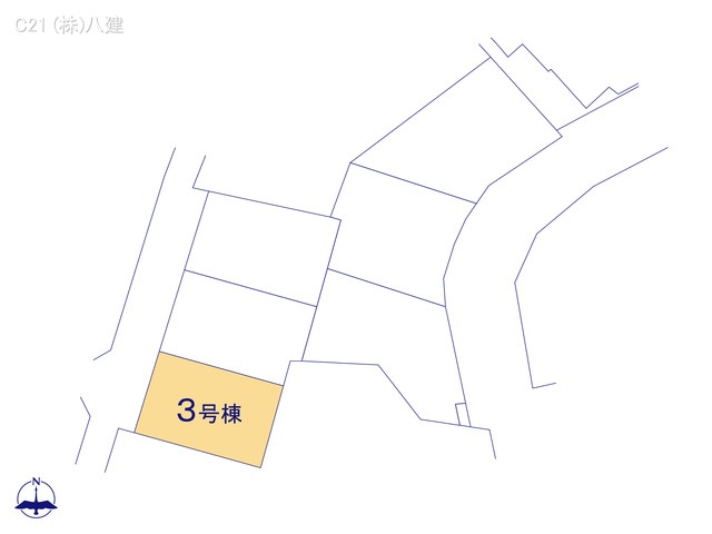 千葉県松戸市東平賀の新築戸建て全体区画図 ※図面と異なる場合は現況を優先