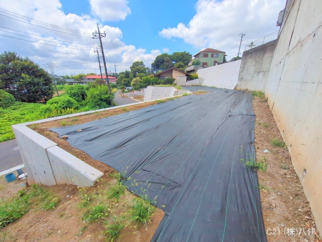 千葉県松戸市東平賀の新築戸建て更地・土地写真 2025年7月30日撮影