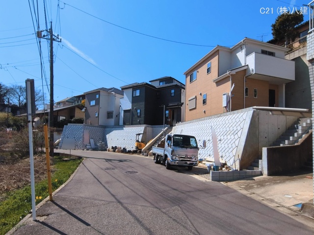 千葉県松戸市東平賀の新築戸建て外構写真 2026年3月8日撮影