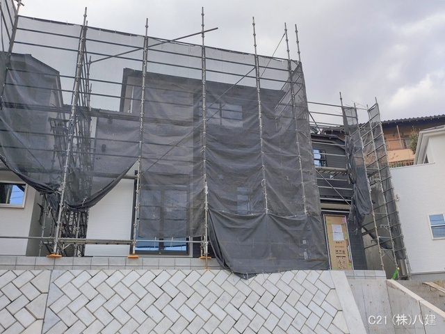 千葉県松戸市東平賀の新築戸建てシート写真 2026年2月17日撮影