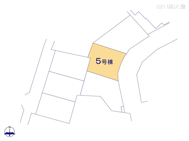 千葉県松戸市東平賀の新築戸建て全体区画図 ※図面と異なる場合は現況を優先