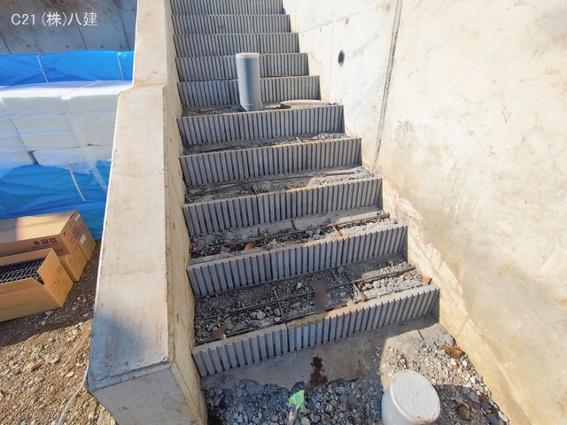 千葉県松戸市東平賀の新築戸建て基礎写真 2026年1月7日撮影