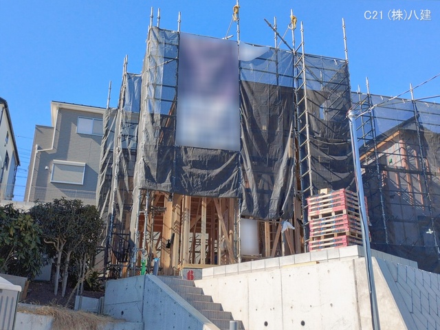 千葉県松戸市東平賀の新築戸建て上棟写真 2026年1月28日撮影