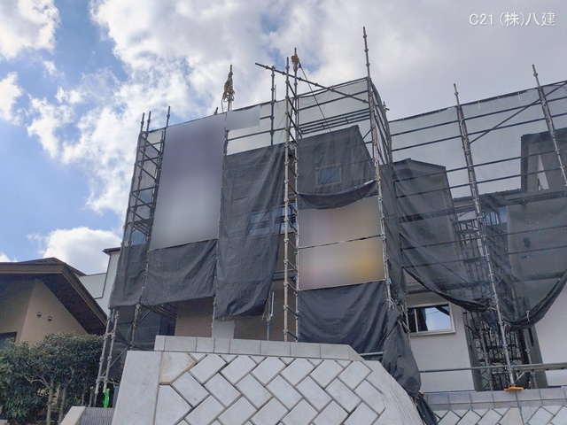 千葉県松戸市東平賀の新築戸建てシート写真 2026年2月17日撮影