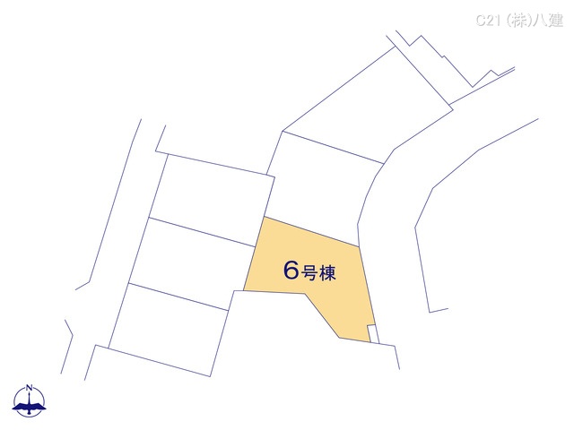 千葉県松戸市東平賀の新築戸建て全体区画図 ※図面と異なる場合は現況を優先