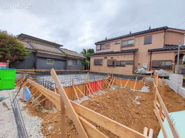 千葉県流山市松ケ丘５丁目の新築戸建て基礎写真 2025年7月31日撮影