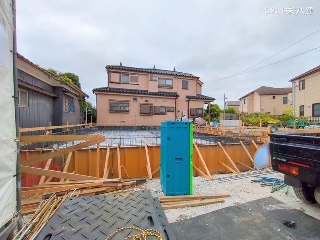 千葉県流山市松ケ丘５丁目の新築戸建て基礎写真 2025年7月31日撮影