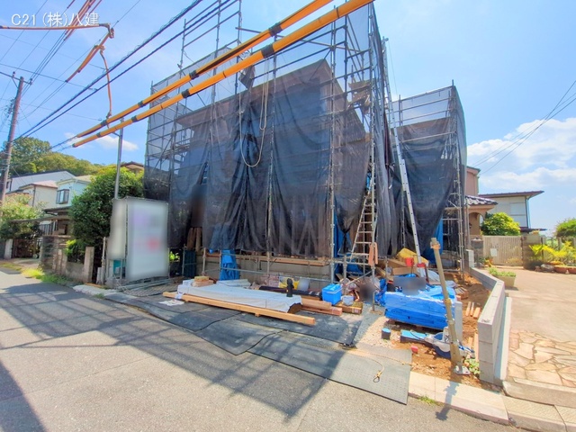 千葉県流山市松ケ丘５丁目の新築戸建て上棟写真 2025年8月20日撮影