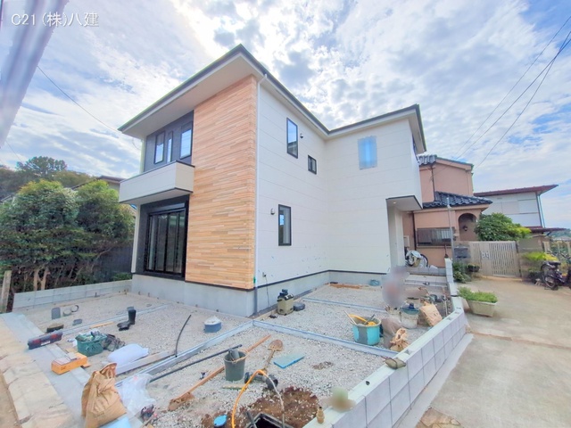 千葉県流山市松ケ丘５丁目の新築戸建て外構写真 2025年9月28日撮影