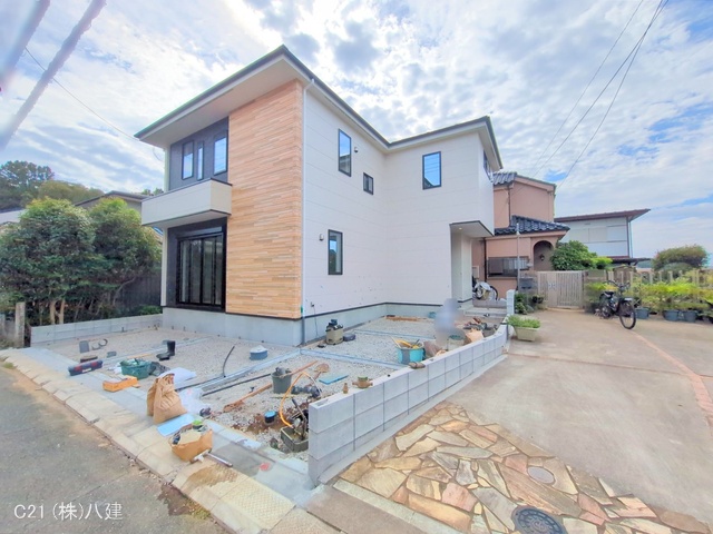 千葉県流山市松ケ丘５丁目の新築戸建て外構写真 2025年9月28日撮影