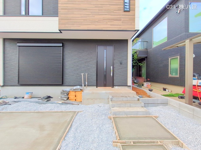 千葉県柏市柏の葉５丁目の新築戸建て外構写真 2025年11月19日撮影