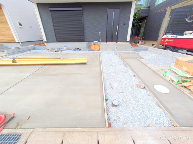 千葉県柏市柏の葉５丁目の新築戸建て外構写真 2025年11月19日撮影