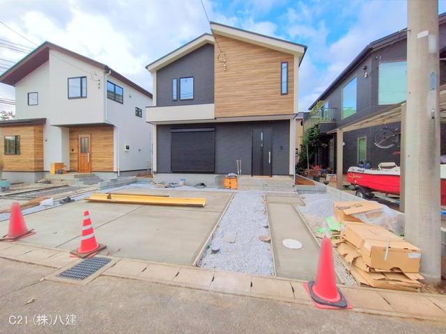 千葉県柏市柏の葉５丁目の新築戸建て外構写真 2025年11月19日撮影