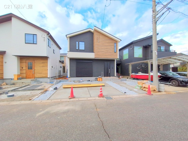 千葉県柏市柏の葉５丁目の新築戸建て外構写真 2025年11月19日撮影