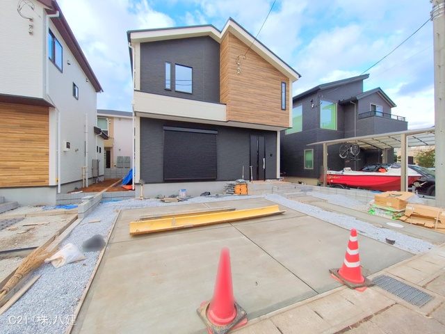 千葉県柏市柏の葉５丁目の新築戸建て外構写真 2025年11月19日撮影