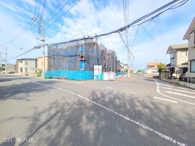 千葉県柏市柏の葉５丁目の新築戸建て上棟写真 2025年10月2日撮影