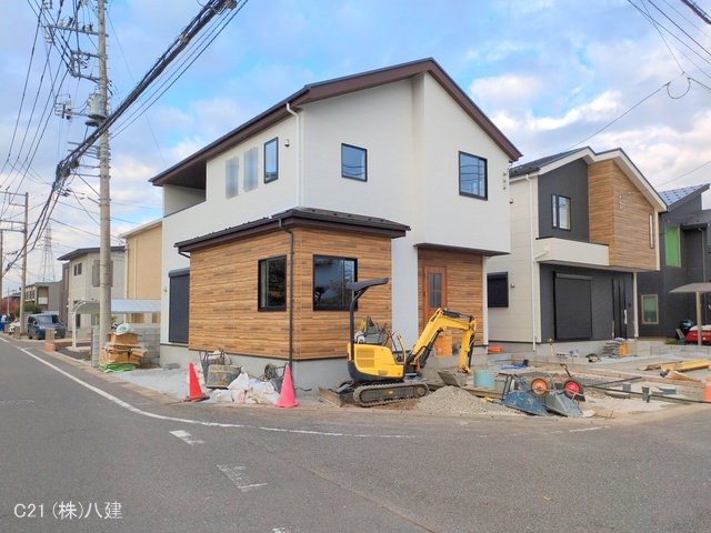 千葉県柏市柏の葉５丁目の新築戸建て外構写真 2025年11月19日撮影