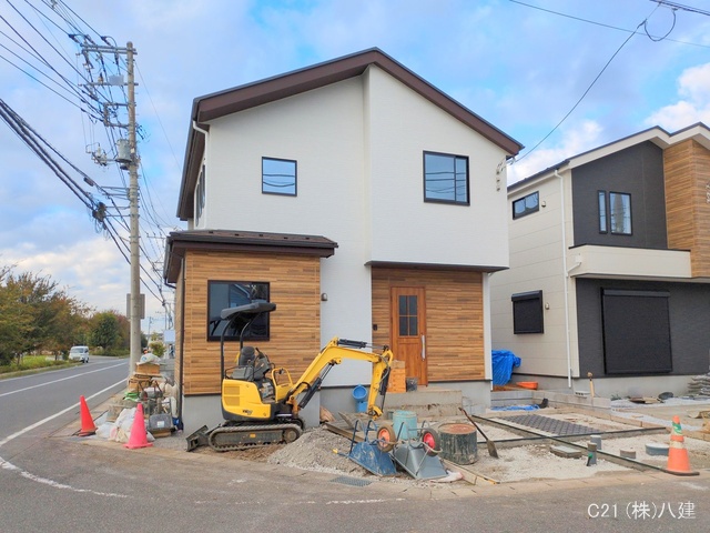 千葉県柏市柏の葉５丁目の新築戸建て外構写真 2025年11月19日撮影