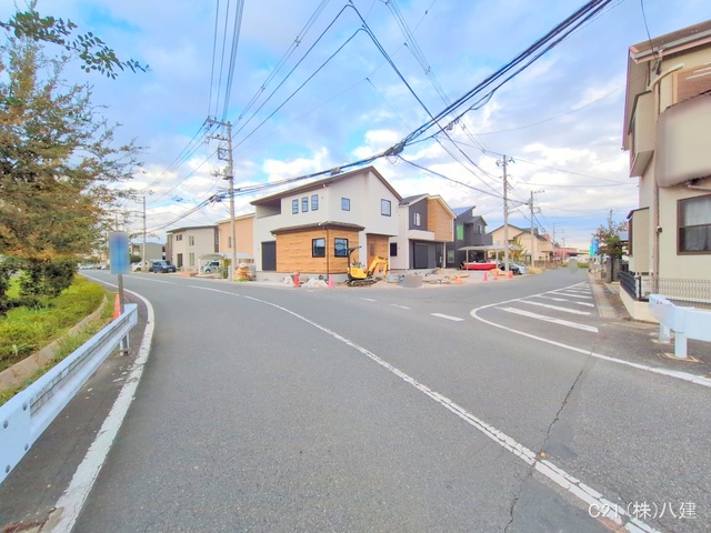 千葉県柏市柏の葉５丁目の新築戸建て外構写真 2025年11月19日撮影