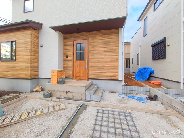 千葉県柏市柏の葉５丁目の新築戸建て外構写真 2025年11月19日撮影